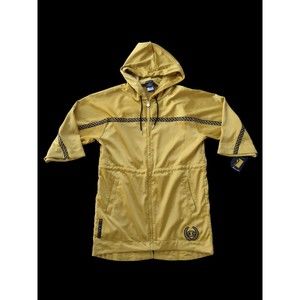 CHAMPION X MUHAMMAD ALI Golden Yellow Boxer Robe Hoodie- Men’s Small New w/ Tag